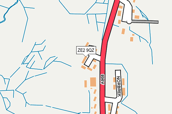 ZE2 9QZ map - OS OpenMap – Local (Ordnance Survey)