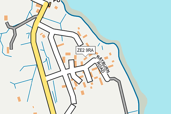 ZE2 9RA map - OS OpenMap – Local (Ordnance Survey)
