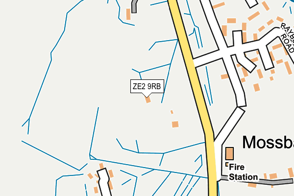 ZE2 9RB map - OS OpenMap – Local (Ordnance Survey)