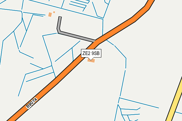 ZE2 9SB map - OS OpenMap – Local (Ordnance Survey)