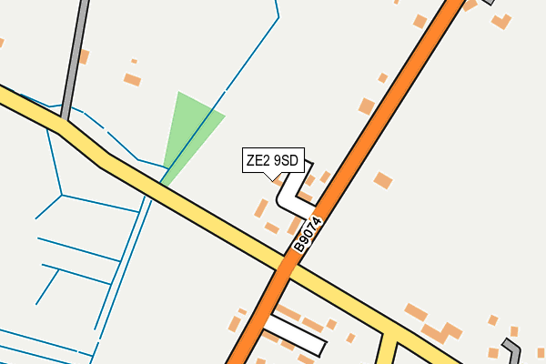 ZE2 9SD map - OS OpenMap – Local (Ordnance Survey)