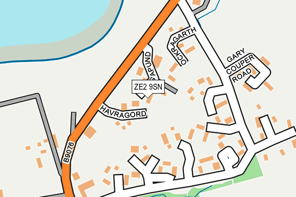 ZE2 9SN map - OS OpenMap – Local (Ordnance Survey)