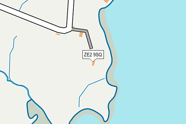ZE2 9SQ map - OS OpenMap – Local (Ordnance Survey)