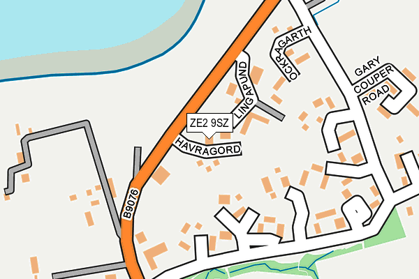 ZE2 9SZ map - OS OpenMap – Local (Ordnance Survey)