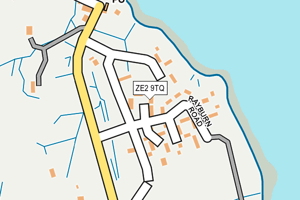 ZE2 9TQ map - OS OpenMap – Local (Ordnance Survey)