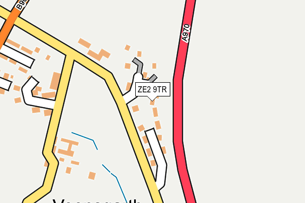 ZE2 9TR map - OS OpenMap – Local (Ordnance Survey)