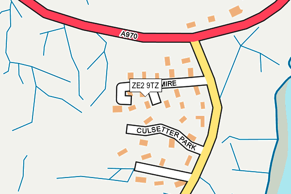 ZE2 9TZ map - OS OpenMap – Local (Ordnance Survey)
