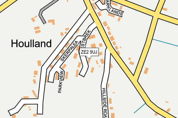 ZE2 9UJ map - OS OpenMap – Local (Ordnance Survey)