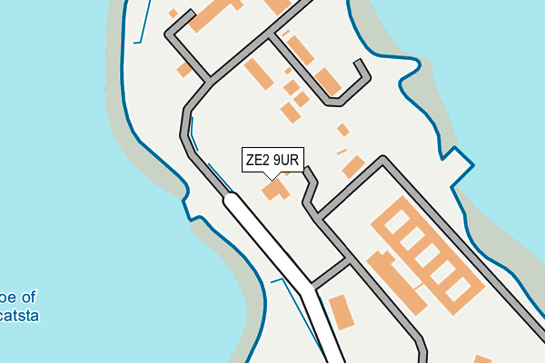 ZE2 9UR map - OS OpenMap – Local (Ordnance Survey)