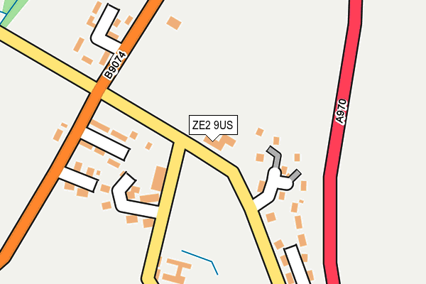 ZE2 9US map - OS OpenMap – Local (Ordnance Survey)
