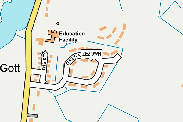 ZE2 9WH map - OS OpenMap – Local (Ordnance Survey)