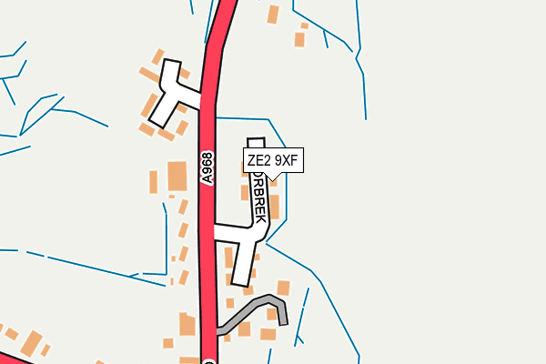 ZE2 9XF map - OS OpenMap – Local (Ordnance Survey)