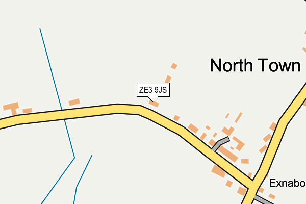ZE3 9JS map - OS OpenMap – Local (Ordnance Survey)