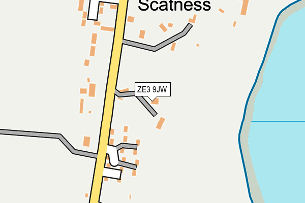 ZE3 9JW map - OS OpenMap – Local (Ordnance Survey)